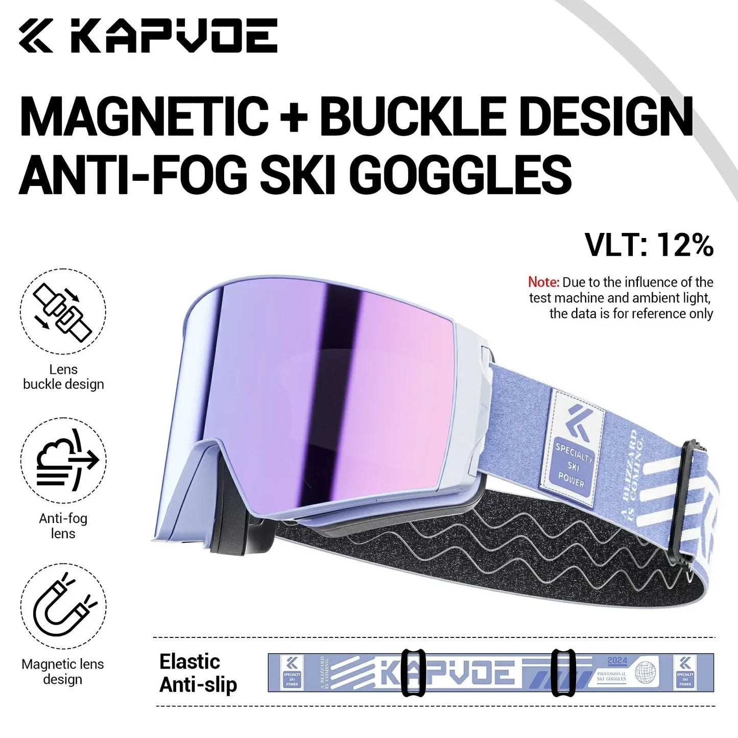 Winter Professional Men Women Ski Goggles Set Magnetic Quick-Change Double Layers Anti-Fog Snowboard Goggles Adults