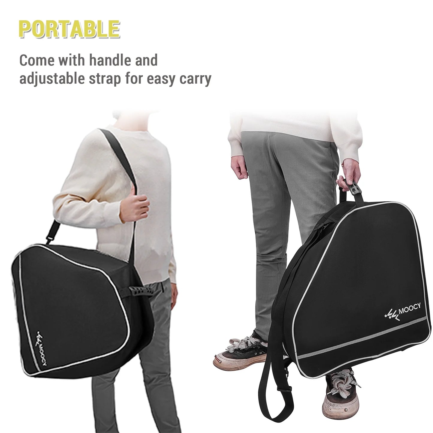 Ski Boot Bag -Ski Boots Snowboard Boots Bag Waterproof Travel Boot Bag for Ski Helmets, Goggles, Gloves, Ski Apparel & Boot Storage