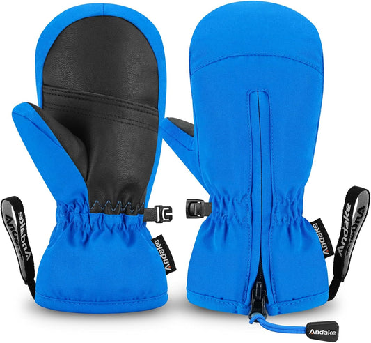 Kids Ski Mittens Gloves Waterproof&Breathable Winter Warm Snow Gloves for Ages 1-10 Toddler Baby Girls and Boys
