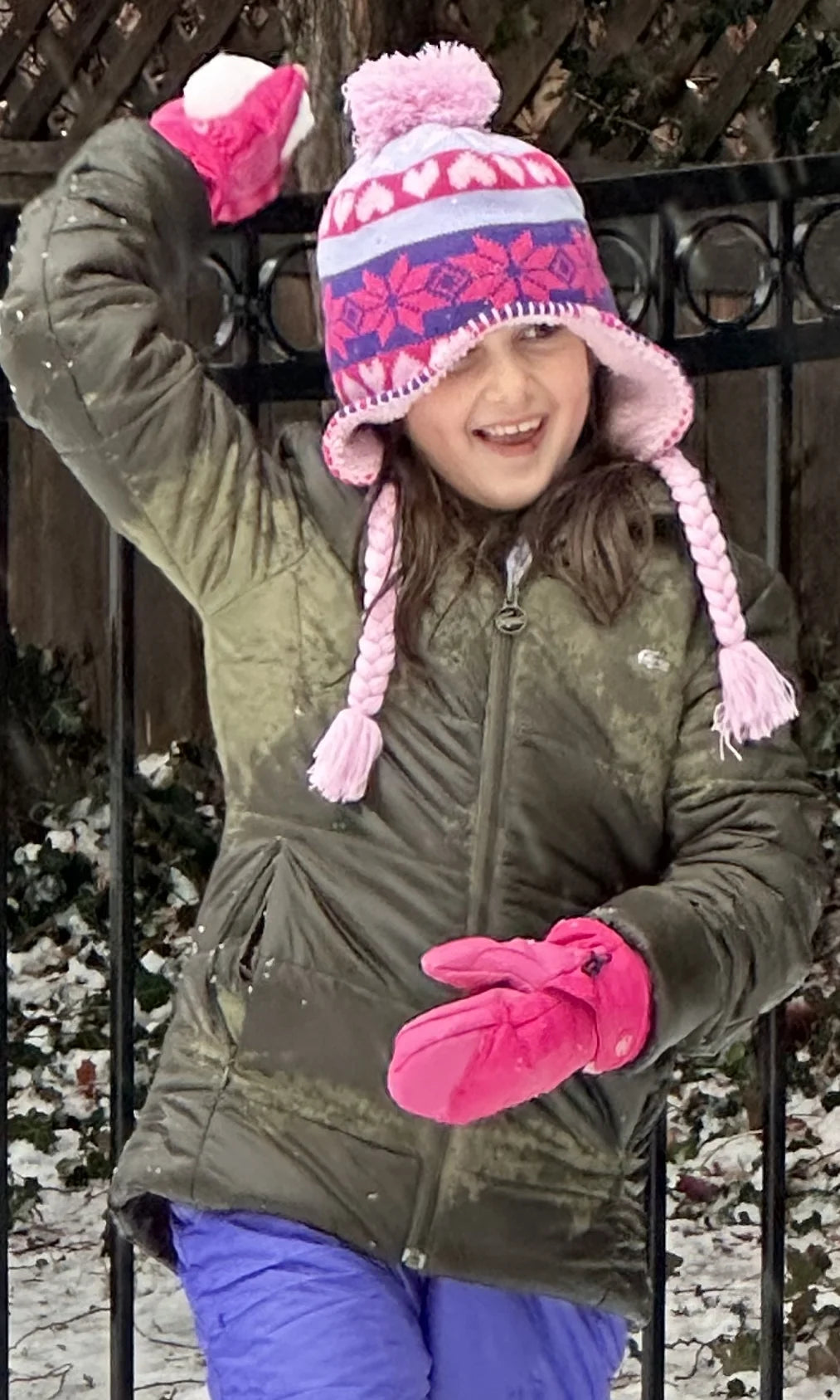 Kids Toddler Waterproof Thinsulate Mittens Winter Snow Boys Girls Easy-On Female Pink