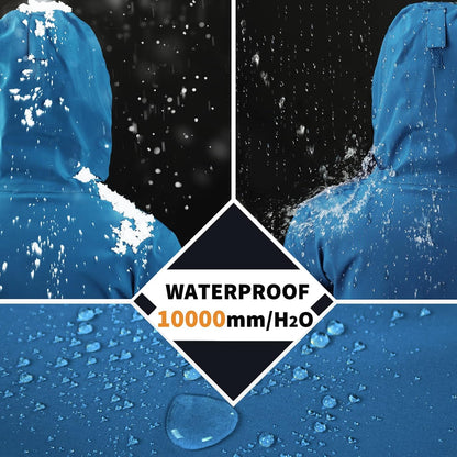 Mens Ski Jacket Waterproof Insulated Snow Jacket, Mountain Breathable Winter Jackets for Men Ski Snowboard Coat