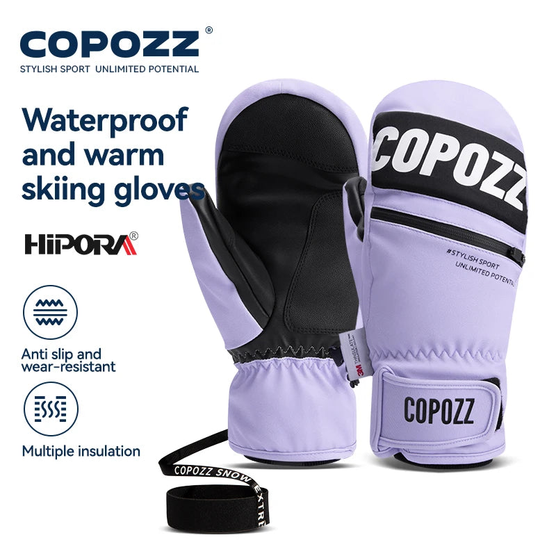 Upgrade Thicken Ski Gloves Winter Men Women 3M Thinsulate Thermal Snowboard Gloves Waterproof Warm Mittens Ski Gloves