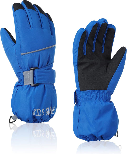 Kids Waterproof Warm Winter Ski Gloves for Boys & Girls - Sport Mittens