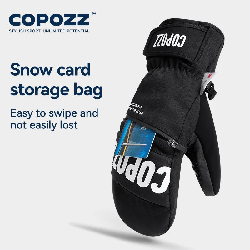 Upgrade Thicken Ski Gloves Winter Men Women 3M Thinsulate Thermal Snowboard Gloves Waterproof Warm Mittens Ski Gloves