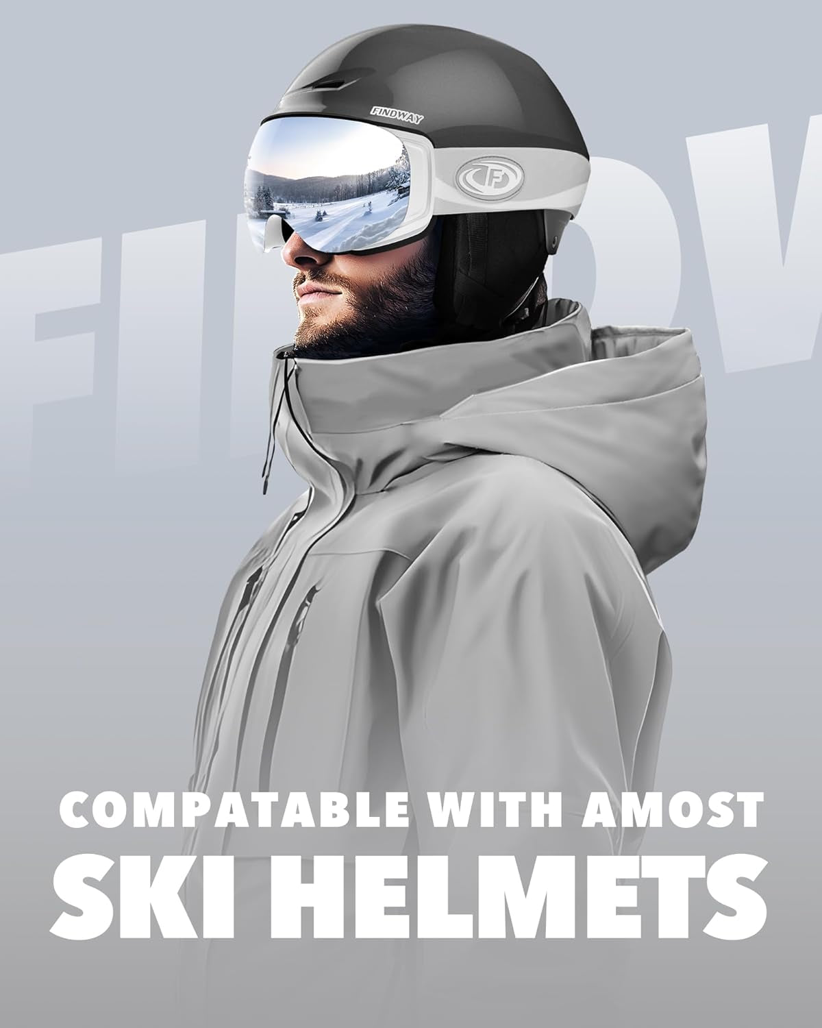 Ski Goggles OTG for Women Men Adult Youth-Over Glasses Snow Goggles-Interchangeable Lens,Anti Fog Snowboard Goggles