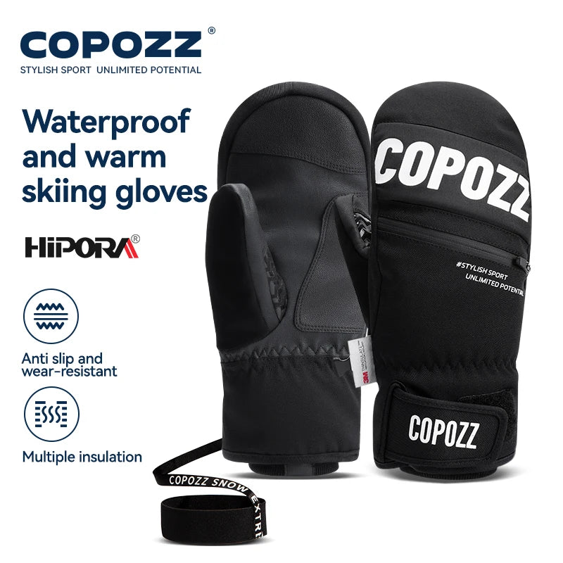 Upgrade Thicken Ski Gloves Winter Men Women 3M Thinsulate Thermal Snowboard Gloves Waterproof Warm Mittens Ski Gloves