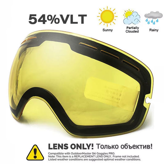 Ski Goggles,Winter Snow Sports Goggles with Anti-Fog UV Protection for Men Women Youth Interchangeable Lens - Premium Goggles