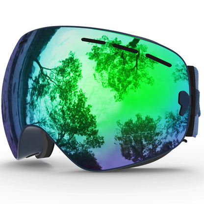 Ski Goggles,Winter Snow Sports Goggles with Anti-Fog UV Protection for Men Women Youth Interchangeable Lens - Premium Goggles