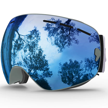Ski Goggles,Winter Snow Sports Goggles with Anti-Fog UV Protection for Men Women Youth Interchangeable Lens - Premium Goggles
