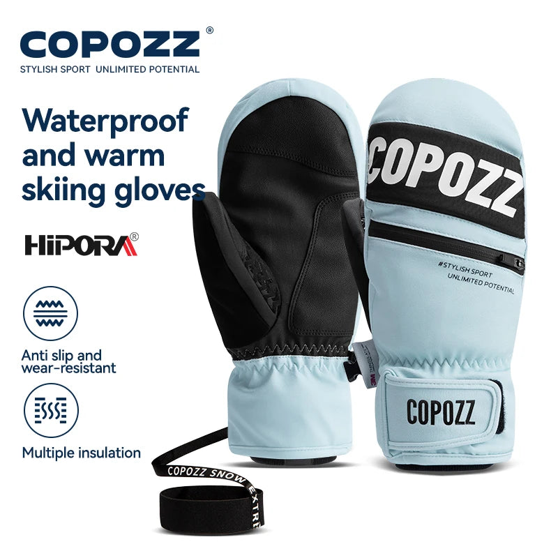 Upgrade Thicken Ski Gloves Winter Men Women 3M Thinsulate Thermal Snowboard Gloves Waterproof Warm Mittens Ski Gloves