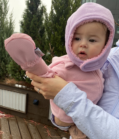 Kids Toddler Waterproof Thinsulate Mittens Winter Snow Boys Girls Easy-On Female Pink