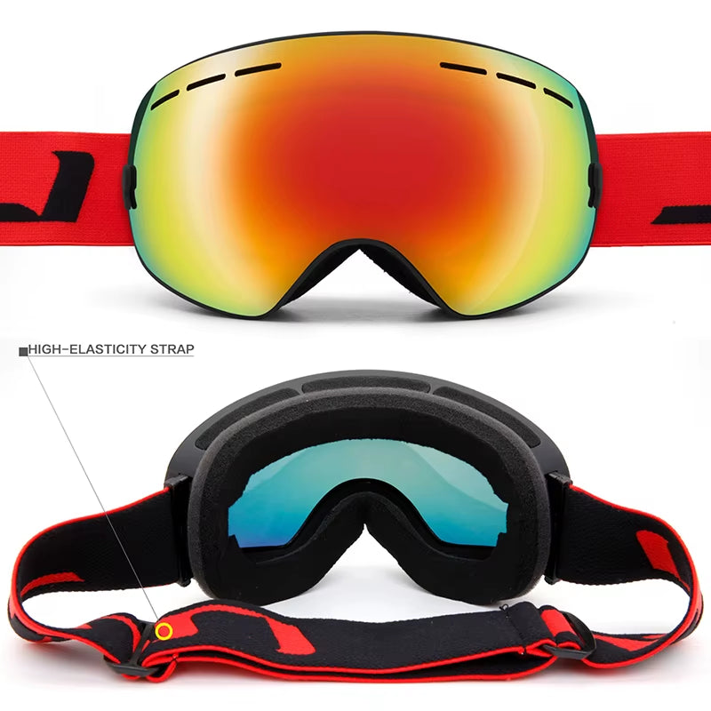 Ski Goggles,Winter Snow Sports Goggles with Anti-Fog UV Protection for Men Women Youth Interchangeable Lens - Premium Goggles