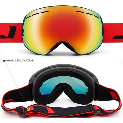 Ski Goggles,Winter Snow Sports Goggles with Anti-Fog UV Protection for Men Women Youth Interchangeable Lens - Premium Goggles