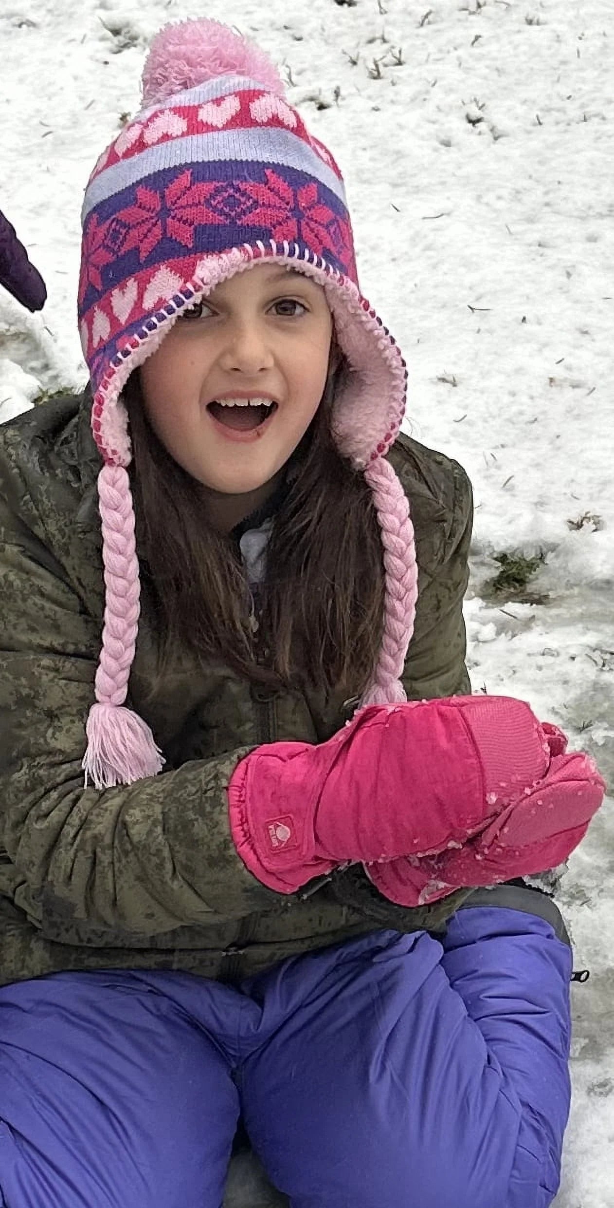 Kids Toddler Waterproof Thinsulate Mittens Winter Snow Boys Girls Easy-On Female Pink