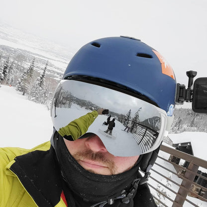 Ski Goggles OTG for Women Men Adult Youth-Over Glasses Snow Goggles-Interchangeable Lens,Anti Fog Snowboard Goggles