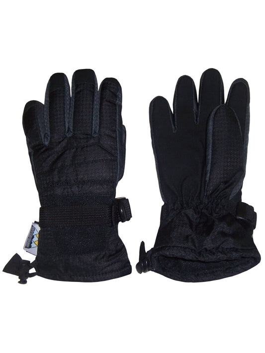 Womens Waterproof Thinsulate Insulated Winter Ski Snow Gloves - Female Adults Black