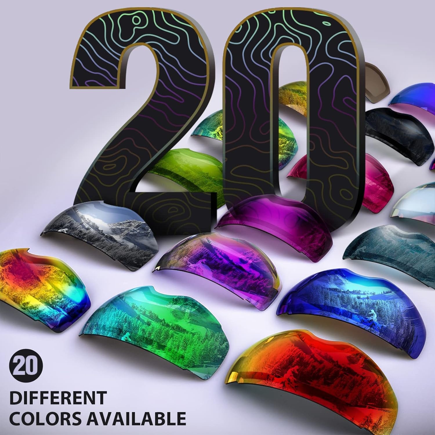 Ski Goggles PRO - Frameless, Interchangeable Lens 100% UV400 Protection Snow Goggles for Men & Women