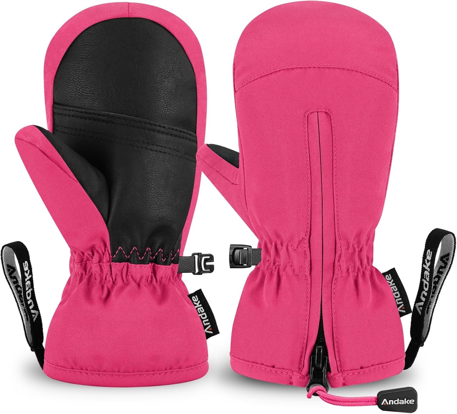 Kids Ski Mittens Gloves Waterproof&Breathable Winter Warm Snow Gloves for Ages 1-10 Toddler Baby Girls and Boys