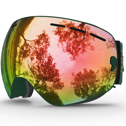 Ski Goggles,Winter Snow Sports Goggles with Anti-Fog UV Protection for Men Women Youth Interchangeable Lens - Premium Goggles