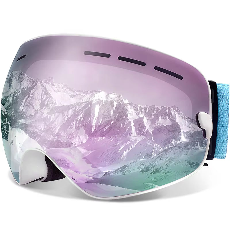 Ski Goggles,Winter Snow Sports Goggles with Anti-Fog UV Protection for Men Women Youth Interchangeable Lens - Premium Goggles