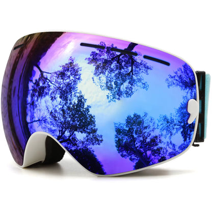 Ski Goggles,Winter Snow Sports Goggles with Anti-Fog UV Protection for Men Women Youth Interchangeable Lens - Premium Goggles